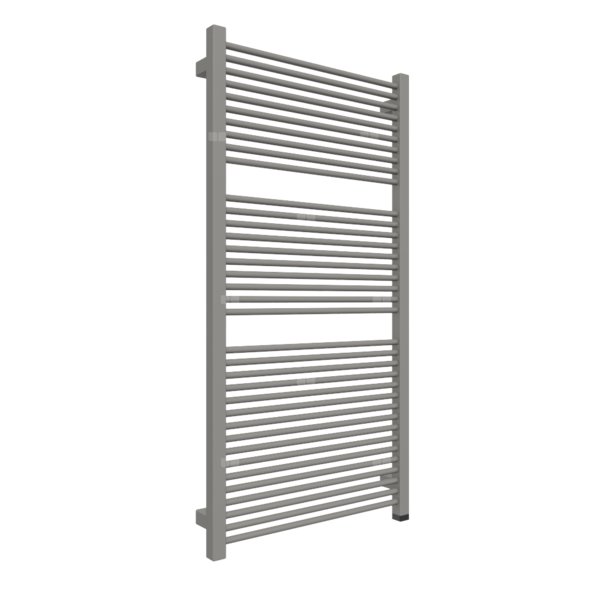 Grzejnik elektryczny TERMA MIKE ONE 530 x 1035 mm, kolor grafit, moc 600 W, podłączenie E8, kabel prosty bez wtyczki 1,5m srebrzysty