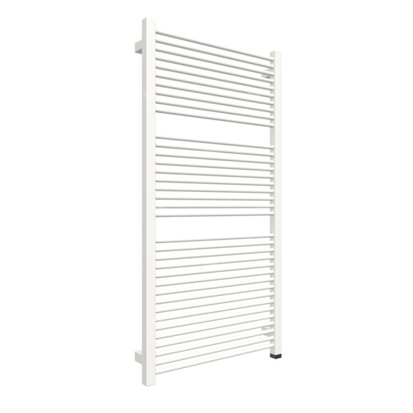 Grzejnik elektryczny TERMA MIKE ONE 530 x 1035 mm, kolor biały soft RAL9016, moc 600 W, podłączenie E8, kabel spiralny z wtyczką 2,5m biały