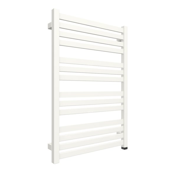Grzejnik elektryczny TERMA MARLIN ONE 530 x 780 mm, kolor biały drogowy RAL9016, moc 400 W, podłączenie E8, kabel spiralny z wtyczką 2,5m biały