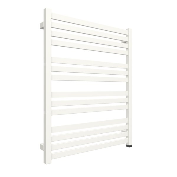 Grzejnik elektryczny TERMA MARLIN ONE 630 x 780 mm, kolor biały drogowy RAL9016, moc 400 W, podłączenie E8, kabel spiralny z wtyczką 2,5m biały