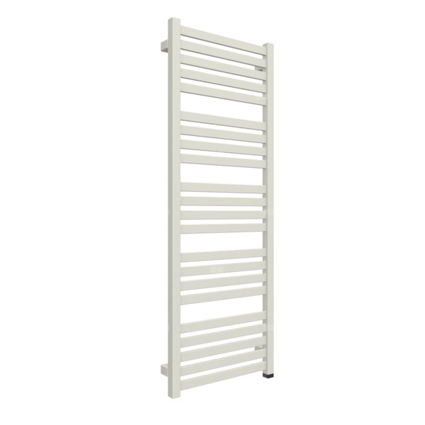 Grzejnik elektryczny TERMA MARLIN ONE 430 x 1185 mm, kolor biało-szary RAL9002, moc 400 W, podłączenie E8, kabel spiralny z wtyczką 2,5m srebrzysty