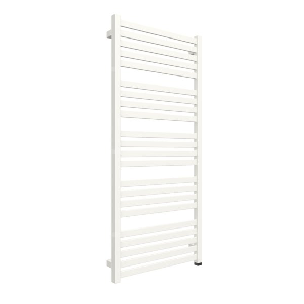 Grzejnik elektryczny TERMA MARLIN ONE 530 x 1185 mm, kolor biały drogowy RAL9016, moc 600 W, podłączenie E1, kabel prosty bez wtyczki 1,5m czarny