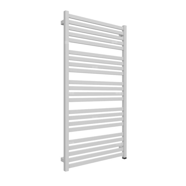 Grzejnik elektryczny TERMA MARLIN ONE 630 x 1185 mm, kolor srebrny mat, moc 800 W, podłączenie E1, kabel spiralny z wtyczką 2,5m