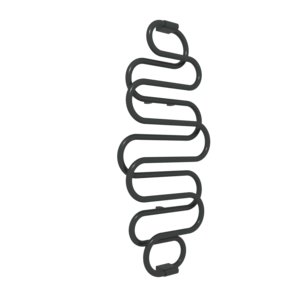 Grzejnik el. TERMA PERŁA 1360/500 RAL 9005 gloss, podł. EX, kabel grzewczy 400W, kabel spiralny z wtyczką [2,5m czarny]