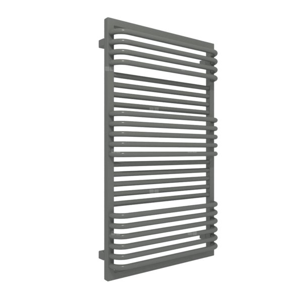 Grzejnik elektryczny TERMA POC 2 600 x 1040 mm, kolor szary średni RAL7010, moc 800 W, podłączenie E1, kabel spiralny z wtyczką