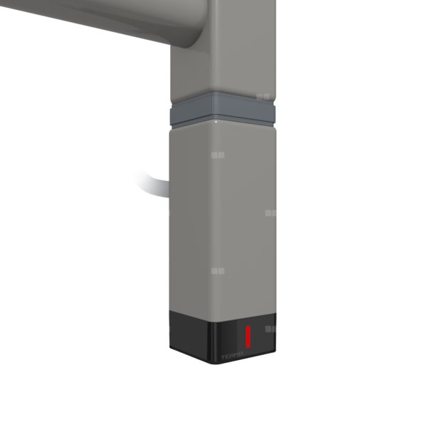 Grzałka TERMA One K30x30, 600W Tuba, Graphite, kabel prosty bez wtyczki [srebrzysty, 1,5m, logo Terma, instr. TERMA]