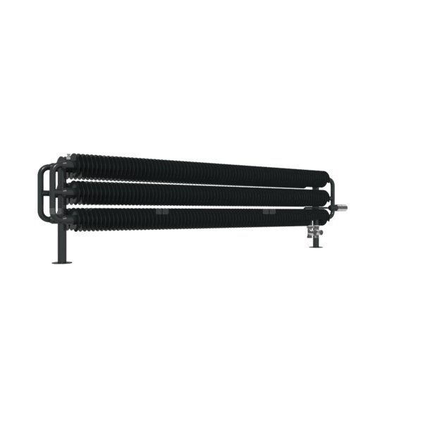 Grzejnik drabinkowy TERMA RIBBON HSD, podłączenie YL, wym. 290 x 1540 mm, kolor czarny jak kruk soft RAL9005, moc 1609W