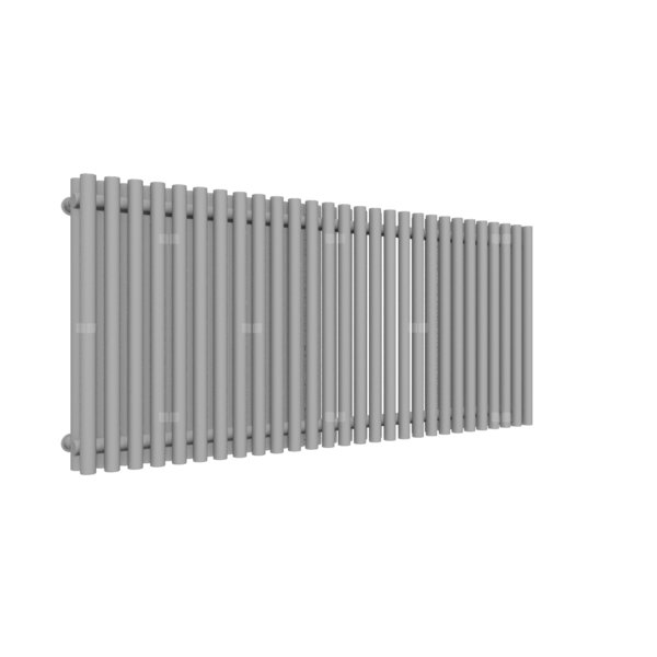 Grzejnik drabinkowy TERMA TUNE VWD, podłączenie ZX, wym. 600 x 1390 mm, kolor jasne aluminium metaliczny RAL9006, moc 1693W