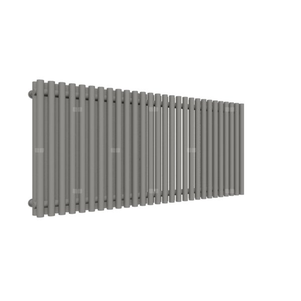 Grzejnik drabinkowy TERMA TUNE VWD, podłączenie ZX, wym. 600 x 1390 mm, kolor ciemne aluminium metaliczny RAL9007, moc 1693W