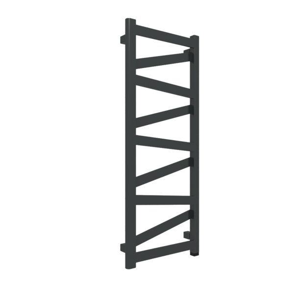 Grzejnik elektryczny TERMA VIPERA ONE 400 x 990 mm, kolor nowy czarny krokodyl, moc 300 W, podłączenie E1, kabel spiralny z wtyczką