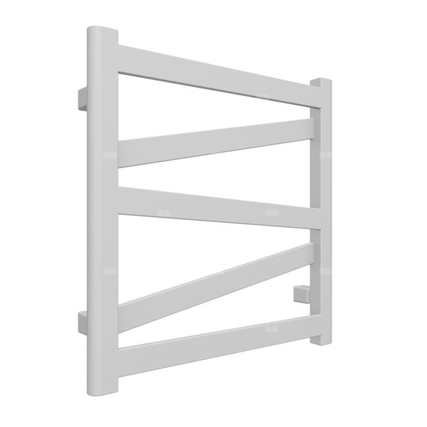 Grzejnik drabinkowy TERMA VIPERA, podłączenie SX, wym. 510 x 500 mm, kolor srebrny metalik, moc 192W