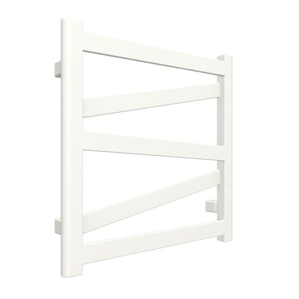 Grzejnik drabinkowy TERMA VIPERA, podłączenie SX, wym. 510 x 500 mm, kolor biały drogowy RAL9016, moc 192W