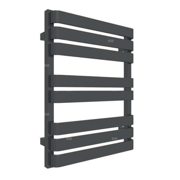 Grzejnik drabinkowy TERMA WARP T, podłączenie ZX, wym. 655 x 500 mm, kolor czarny pieprz, moc 325W