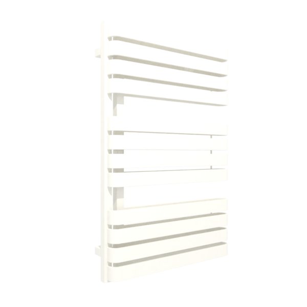 Grzejnik elektryczny TERMA WARP S 600 x 915 mm, kolor biały drogowy RAL9016, moc 800 W, podłączenie E1, kabel prosty bez wtyczki