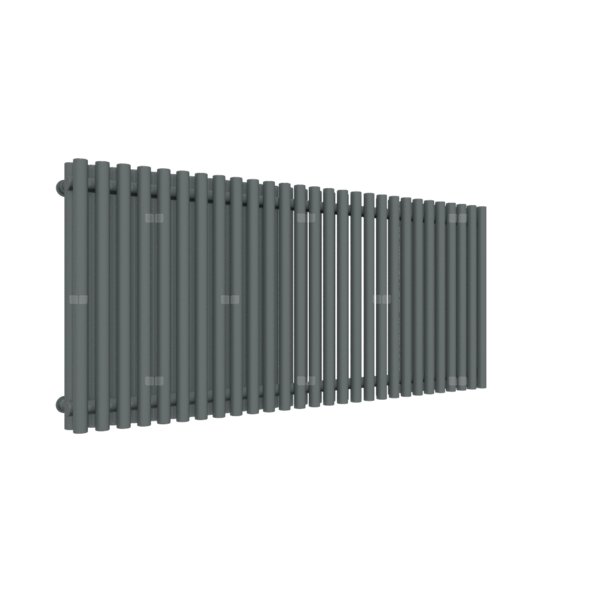 Grzejnik drabinkowy TERMA TUNE VWD, podłączenie VP, wym. 600 x 1390 mm, kolor metaliczny szary, moc 1693W