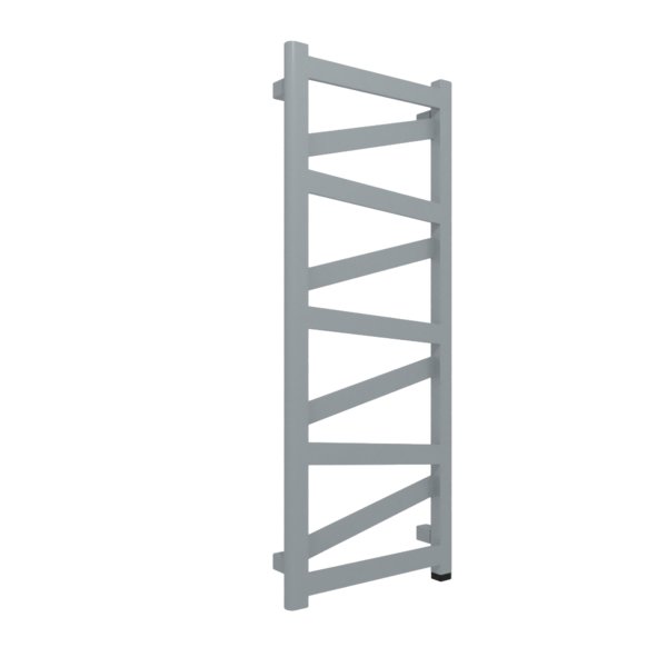Grzejnik elektryczny TERMA VIPERA ONE 400 x 990 mm, kolor szary ciemniejszy RAL7046, moc 300 W, podłączenie E8, kabel spiralny z wtyczką 2,5m srebrzysty