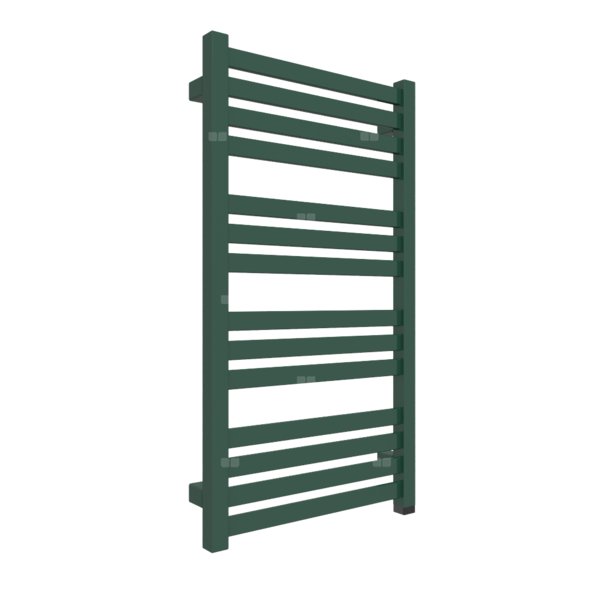 Grzejnik elektryczny TERMA MARLIN ONE 430 x 780 mm, kolor zielony mchowy RAL6005, moc 300 W, podłączenie E8, kabel prosty bez wtyczki 1,5m srebrzysty