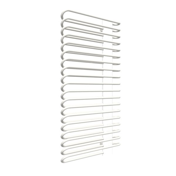 Grzejnik elektryczny TERMA MICHELLE 600 x 1200 mm, kolor biały drogowy RAL9016, moc 845 W, podłączenie E1