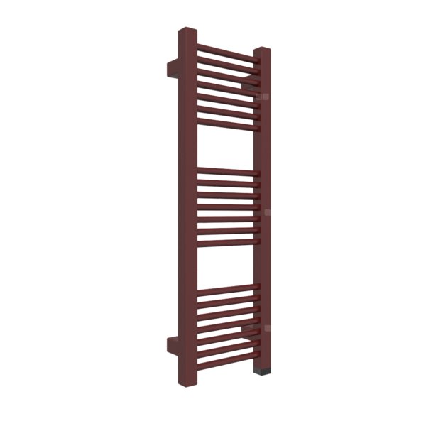 Grzejnik elektryczny TERMA MIKE ONE 230 x 710 mm, kolor czerwony winny RAL3005, moc 200 W, podłączenie E1, kabel prosty bez wtyczki 1,5m srebrzysty