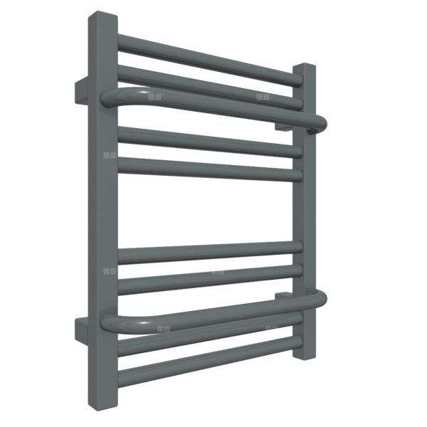 Grzejnik drabinkowy TERMA LIMA, podłączenie SX, wym. 500 x 400 mm, kolor grafit, moc 192W