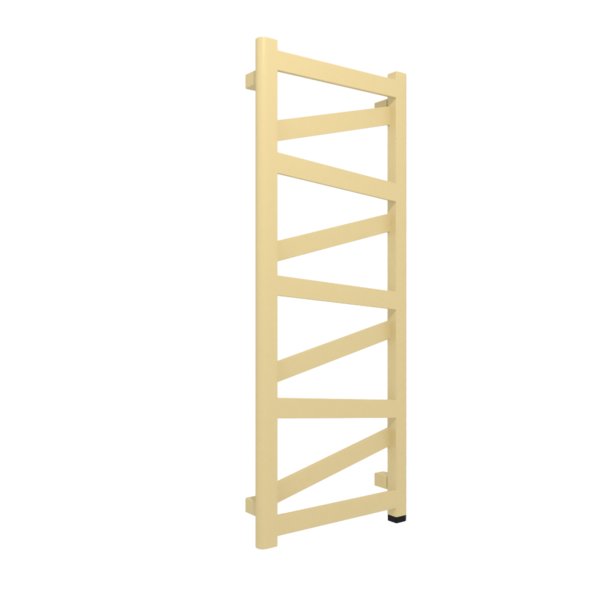 Grzejnik elektryczny TERMA VIPERA ONE 400 x 990 mm, kolor mosiądz, moc 300 W, podłączenie E8, kabel prosty bez wtyczki 1,5m srebrzysty
