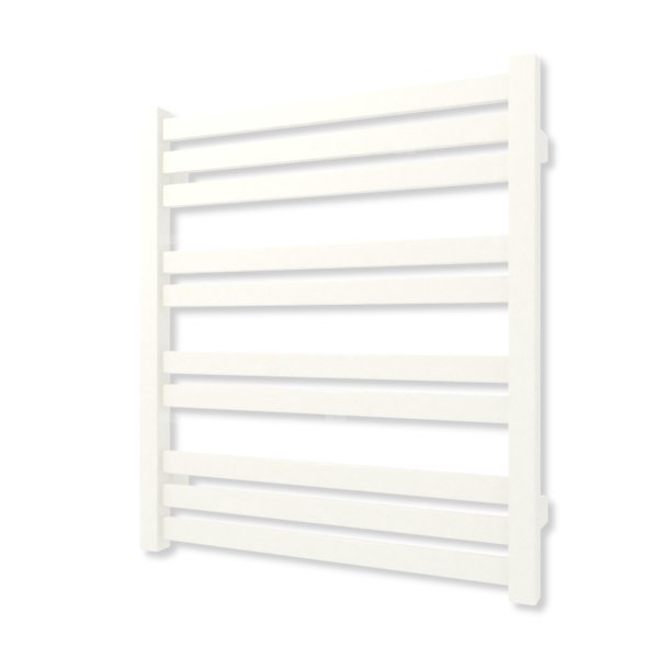 Grzejnik elektryczny TERMA MARLIN 600 x 530 mm, kolor biały drogowy RAL9016, moc 300 W, podłączenie E1, kabel prosty bez wtyczki z maskownicą