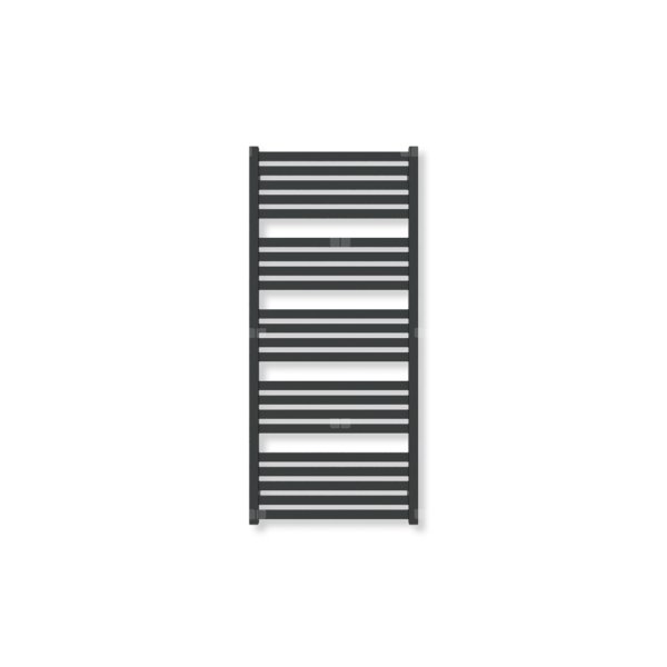 Grzejnik elektryczny TERMA MARLIN 1180 x 530 mm, kolor czarny jak kruk mat RAL9005, moc 600 W, podłączenie E8, kabel przyłącze ts1/ss1