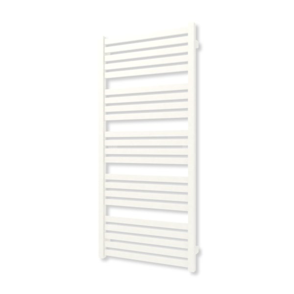 Grzejnik elektryczny TERMA MARLIN 1180 x 530 mm, kolor biały drogowy RAL9016, moc 600 W, podłączenie E1, kabel spiralny z wtyczką biały