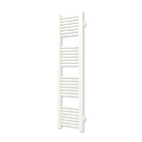 Grzejnik elektryczny TERMA MIKE 960 x 230 mm, kolor biały drogowy RAL9016, moc 300 W, podłączenie E8, kabel prosty bez wtyczki z maskownicą szary