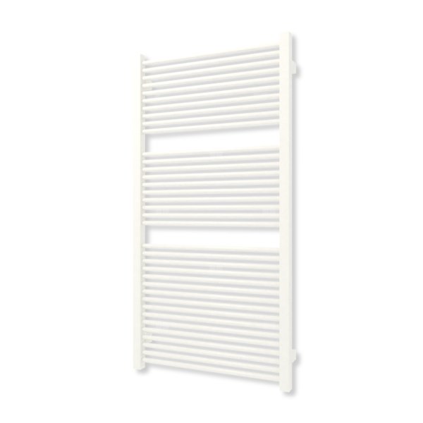 Grzejnik elektryczny TERMA MIKE 1030 x 530 mm, kolor biały drogowy RAL9016, moc 600 W, podłączenie E8, kabel spiralny z wtyczką