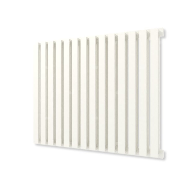 Grzejnik elektryczny TERMA NEMO 530 x 640 mm, kolor biały drogowy RAL9016, moc 600 W, podłączenie E2, kabel prosty bez wtyczki z maskownicą