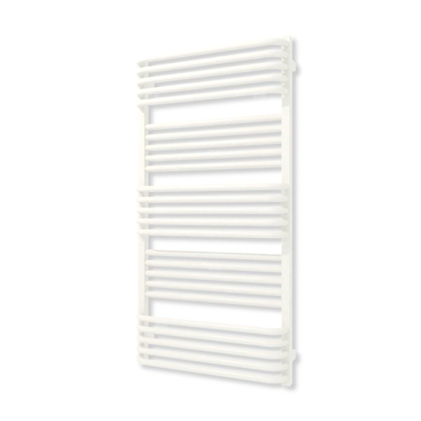 Grzejnik elektryczny TERMA POLA 1180 x 600 mm, kolor biały drogowy RAL9016, moc 800 W, podłączenie E8, kabel spiralny z wtyczką biały