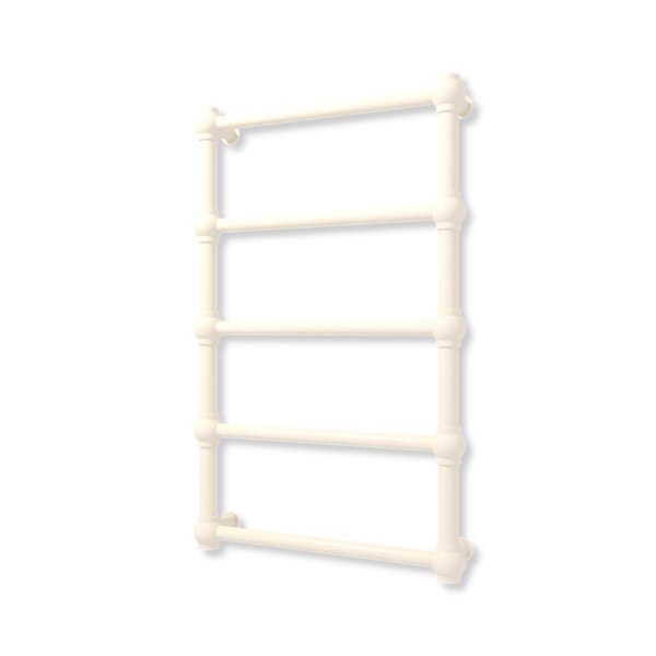 Grzejnik elektryczny TERMA RETRO 800 x 500 mm, kolor biały kremowy RAL9001, moc 200 W, podłączenie E8, kabel prosty bez wtyczki z maskownicą szary