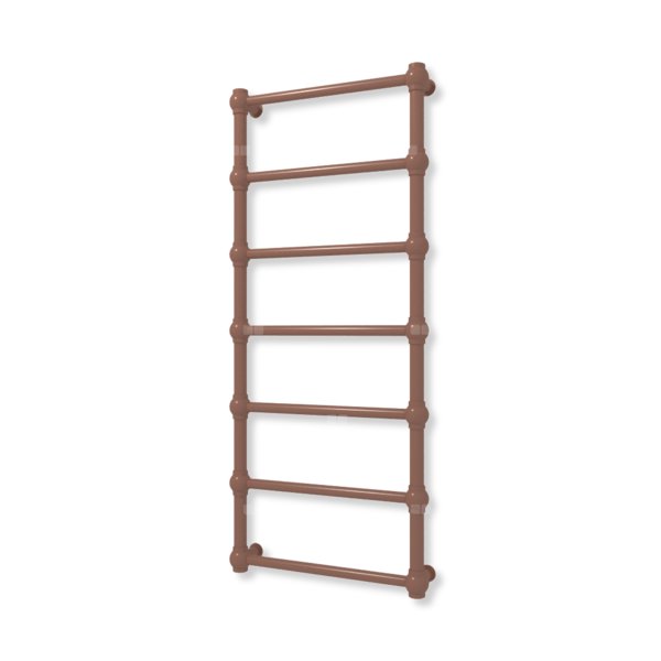 Grzejnik elektryczny TERMA RETRO 1170 x 500 mm, kolor Cu, moc 300 W, podłączenie E1, kabel prosty bez wtyczki z maskownicą