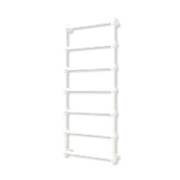 Grzejnik elektryczny TERMA RETRO 1170 x 500 mm, kolor biały soft, moc 300 W, podłączenie E8, kabel prosty bez wtyczki z maskownicą