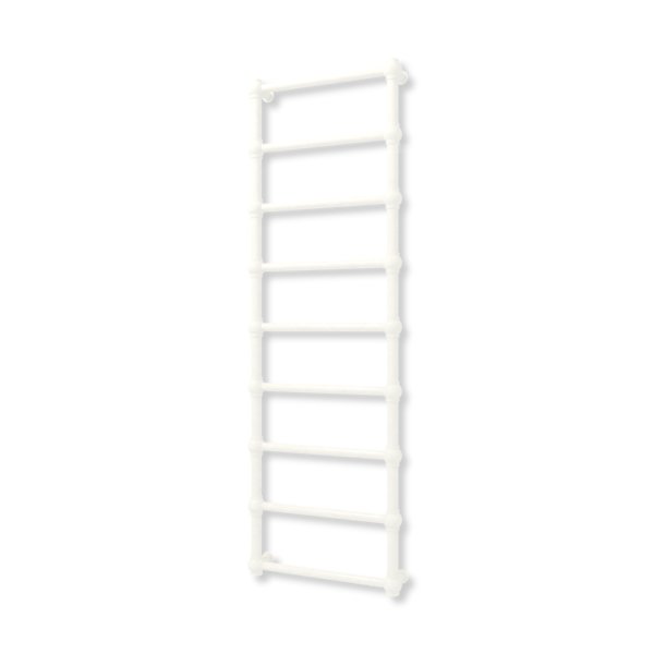 Grzejnik elektryczny TERMA RETRO 1540 x 500 mm, kolor biały drogowy RAL9016, moc 400 W, podłączenie E8, kabel prosty bez wtyczki z maskownicą