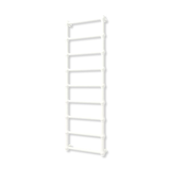 Grzejnik elektryczny TERMA RETRO 1540 x 500 mm, kolor biała ściana, moc 400 W, podłączenie E1, kabel spiralny z wtyczką biały