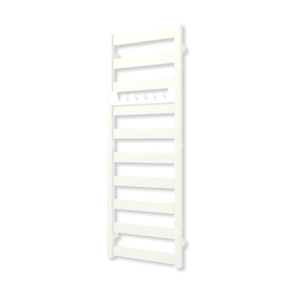 Grzejnik elektryczny TERMA VIVO 1150 x 400 mm, kolor biały drogowy RAL9016, moc 400 W, podłączenie E8, kabel przyłącze ts1/ss1