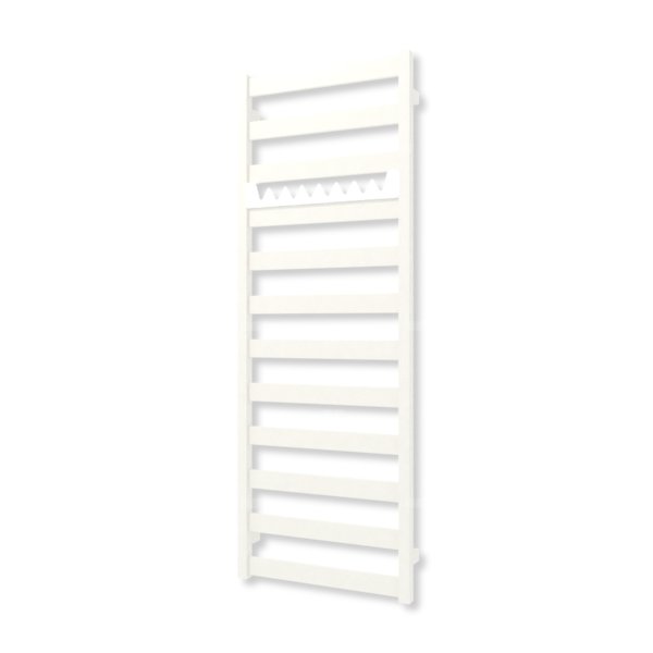 Grzejnik elektryczny TERMA VIVO 1390 x 500 mm, kolor biały drogowy RAL9016, moc 600 W, podłączenie E8, kabel spiralny z wtyczką