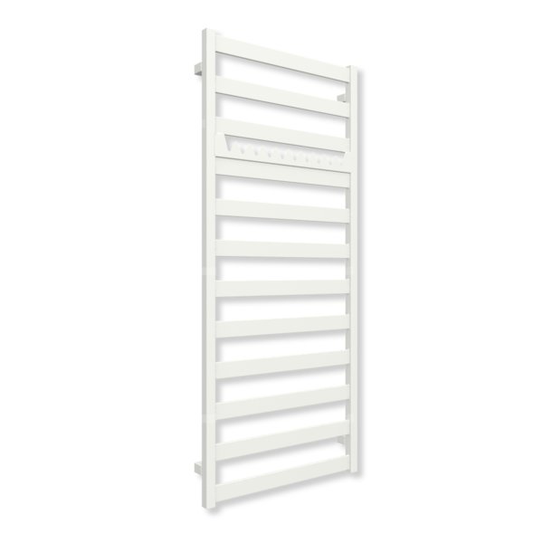 Grzejnik elektryczny TERMA VIVO 1390 x 600 mm, kolor biały soft, moc 600 W, podłączenie E8, kabel prosty bez wtyczki z maskownicą biały