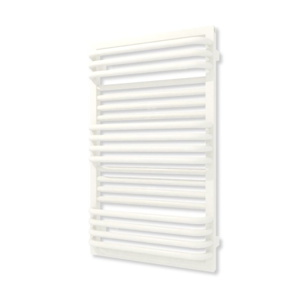 Grzejnik elektryczny TERMA POC 2 840 x 500 mm, kolor biały drogowy RAL9016, moc 600 W, podłączenie E8, kabel prosty z wtyczką biały