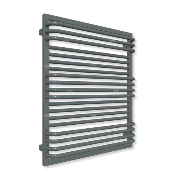 Grzejnik elektryczny TERMA POC 2 840 x 700 mm, kolor błyszcząca szarość, moc 800 W, podłączenie E8, kabel prosty bez wtyczki z maskownicą