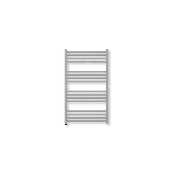 Grzejnik elektryczny TERMA FIONA ONE 900 x 530 mm, kolor stal nierdzewna, moc 400 W, podłączenie E8, kabel prosty bez wtyczki szary