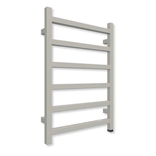 Grzejnik elektryczny TERMA SIMPLE ONE 720 x 500 mm, kolor specjalny - natura, moc 300 W, podłączenie E8, kabel prosty bez wtyczki szary