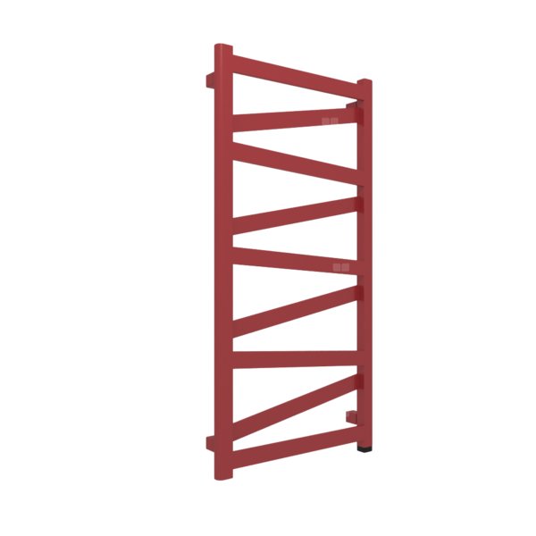 Grzejnik elektryczny TERMA VIPERA ONE 990 x 500 mm, kolor metaliczny czerwony, moc 400 W, podłączenie E8, kabel prosty bez wtyczki czarny