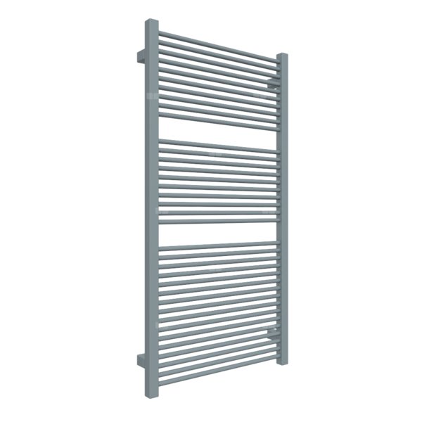 Grzejnik elektryczny TERMA MIKE 530 x 1035 mm, kolor szafir anodowy, moc 600 W, podłączenie E8, kabel prosty bez wtyczki z maskownicą czarny