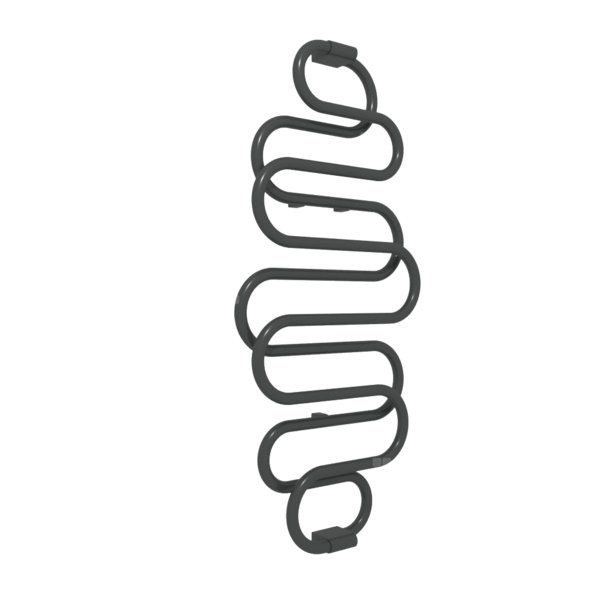 Grzejnik el. TERMA PERŁA E 1360/500 \ Soft 9005, podł. EX, kabel spiralny z wtyczką [2,5m czarny]