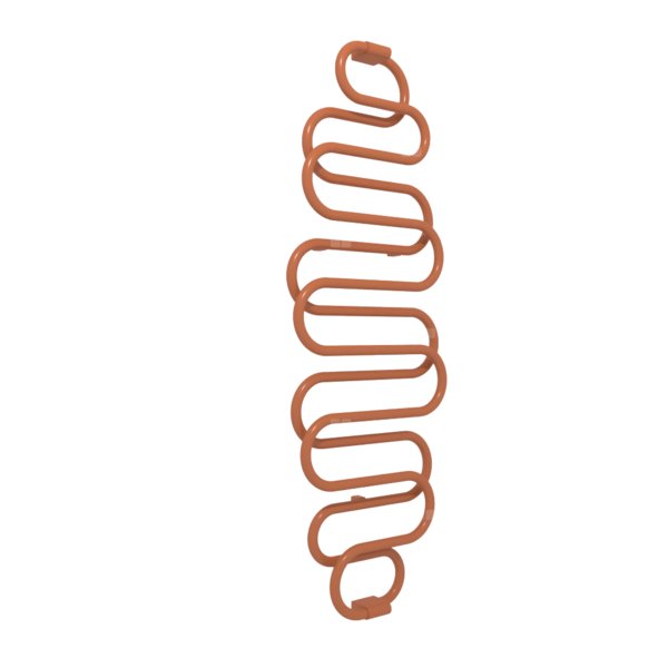 Grzejnik el. TERMA PERŁA E 1760/600 \ True Copper Bright (f.c.), podł. EX, kabel prosty bez wtyczki