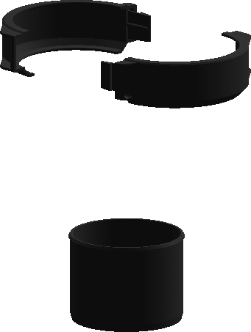 Złączka przejściowa PP-FLEX - fi60mm