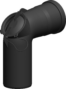 Kolano 87 st. fi80mm z wyczystką